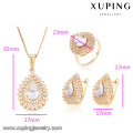 63881 xuping Fashion Luxury довольно многоцветный циркон камень женщины позолоченные комплект ювелирных изделий
